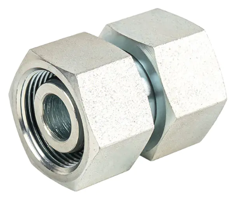 Apa bahan umum adaptor tabung lurus dengan kacang putar?